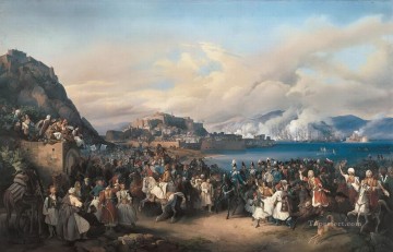  von Lienzo - La entrada del rey Otón de Grecia en la histórica guerra de Nauplia Peter von Hess